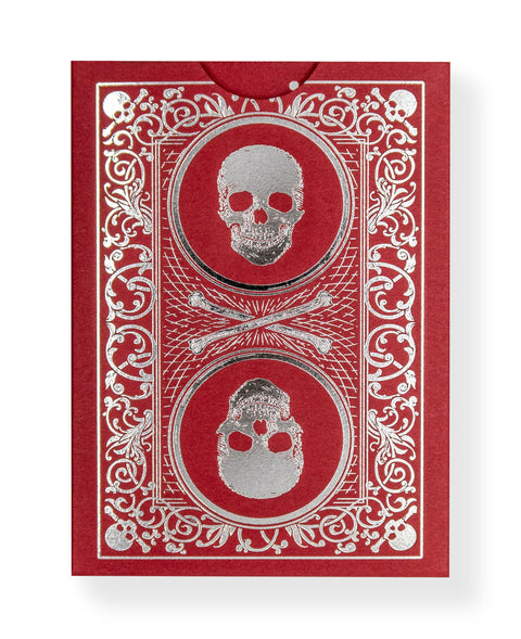 Superior Skull & Bones V2: Red & Silver