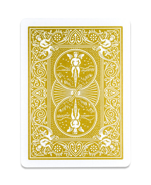 Bicycle Rider Back: Gold