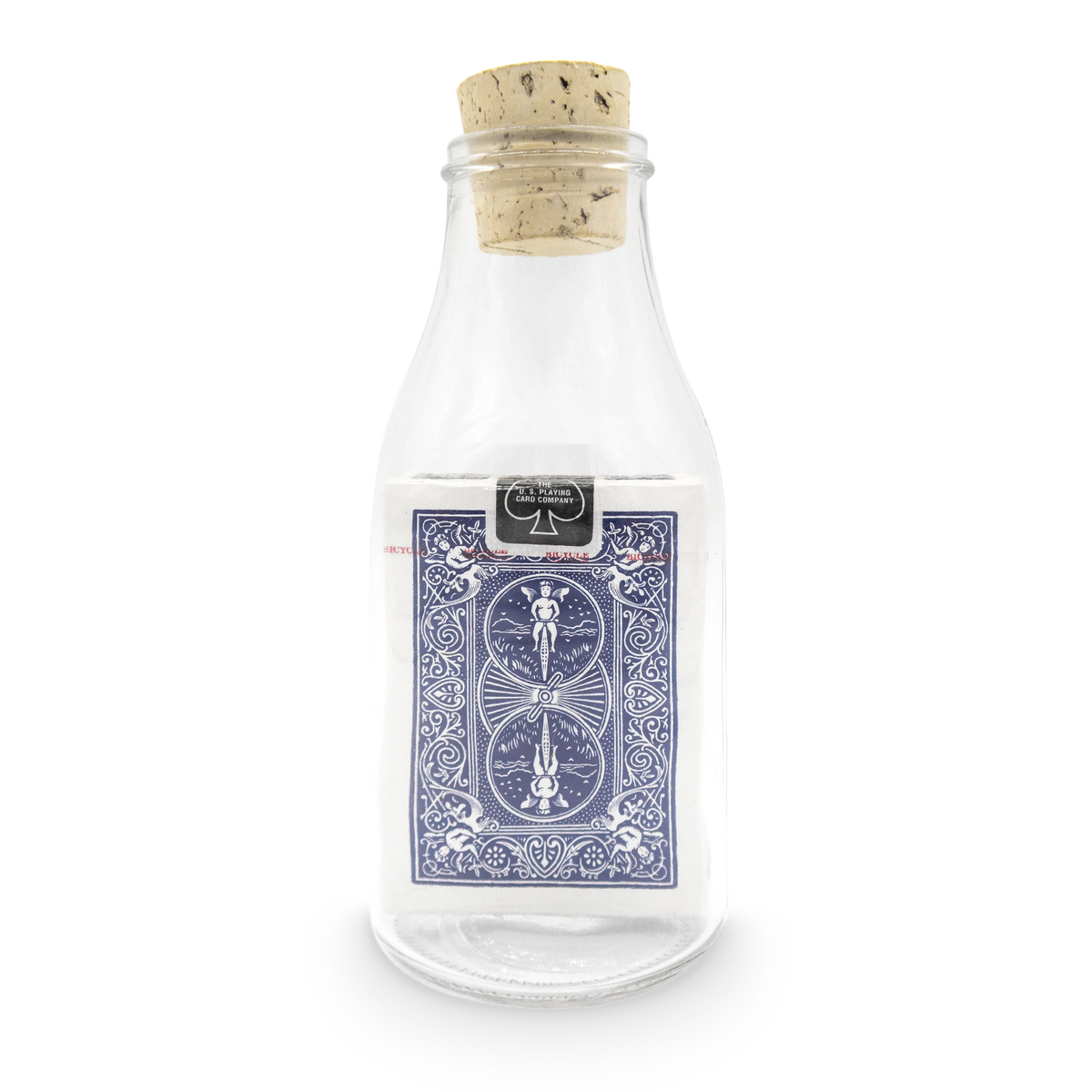 Impossible Bottle: Bicycle Rider Back Blue