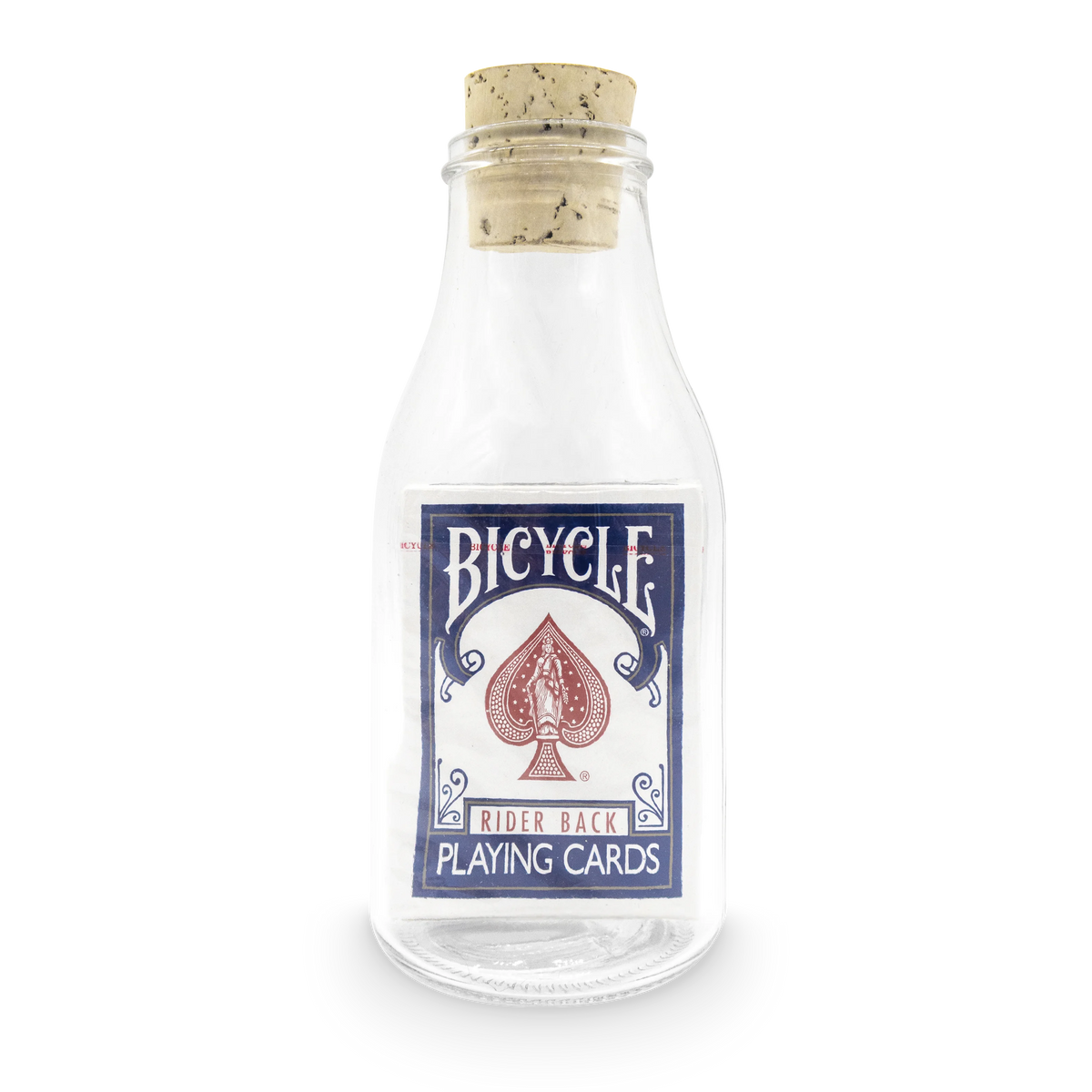 Impossible Bottle: Bicycle Rider Back Blue
