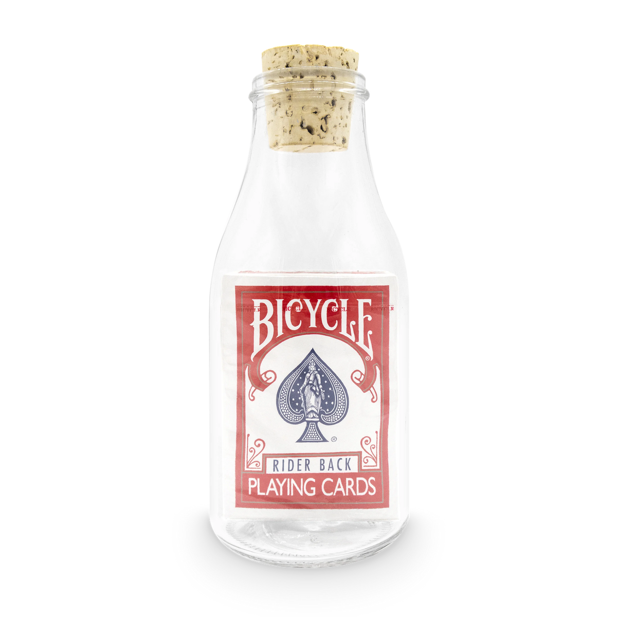 Impossible Bottle: Bicycle Rider Back Red