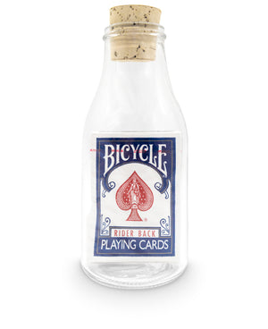 Impossible Bottle: Bicycle Rider Back Blue