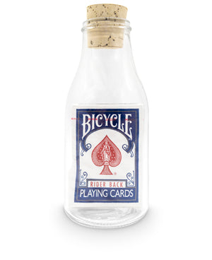 Impossible Bottle: Bicycle Rider Back Blue